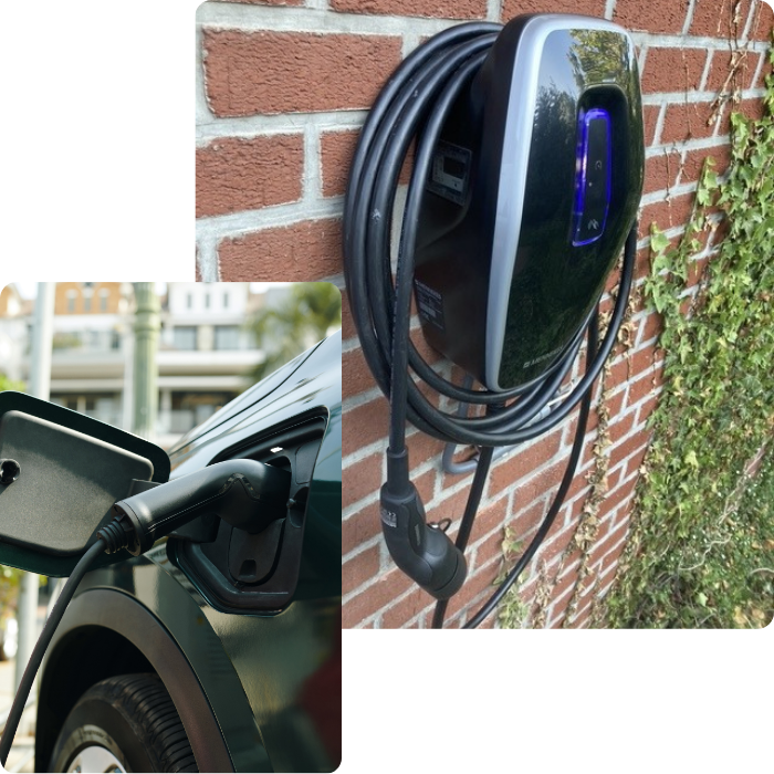 Borne de recharge, domicile, garage, voiture, charge, rapide, prise voiture, borne électrique