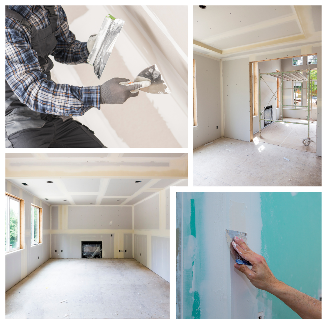 joints de plaques, enduisage, plaque de gyproc, papier peint