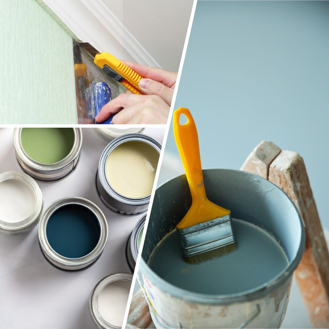 tapisserie, teintes, décoratifs, revêtements, intérieur