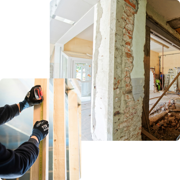 rénovation intérieure, cloisons, faux plafonds, plafonnage, cimentage, murs, plafonds, sols, enduits