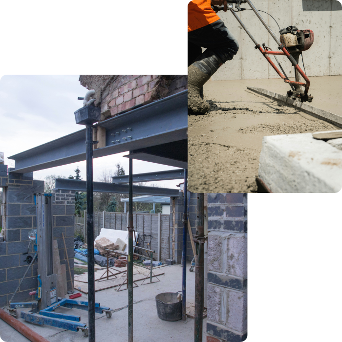 Gros oeuvre, fondation, dalle, béton, coffrage, construction, terrassement, bâtiment