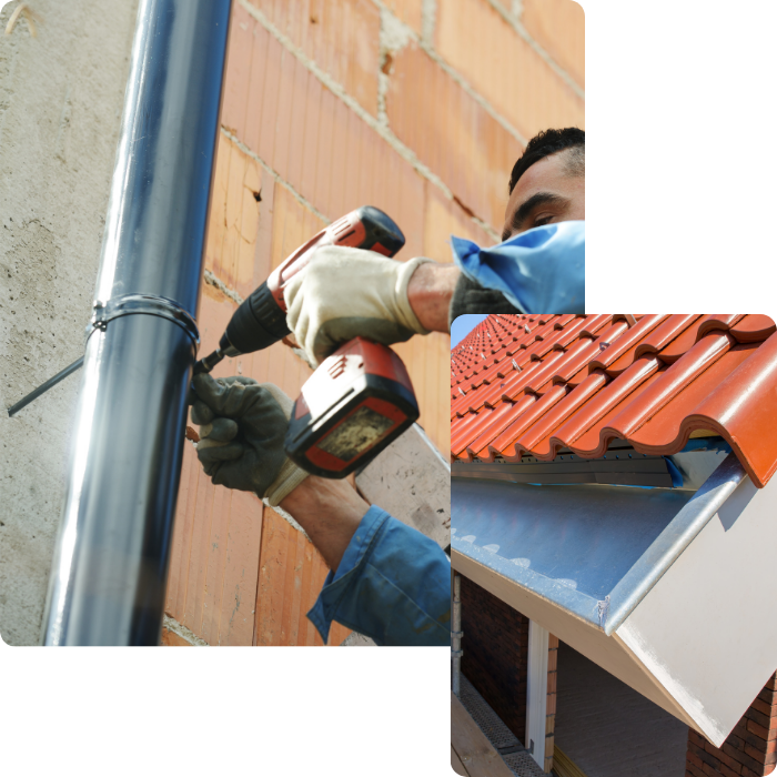 installation, remplacement, raccords, joint debout, 