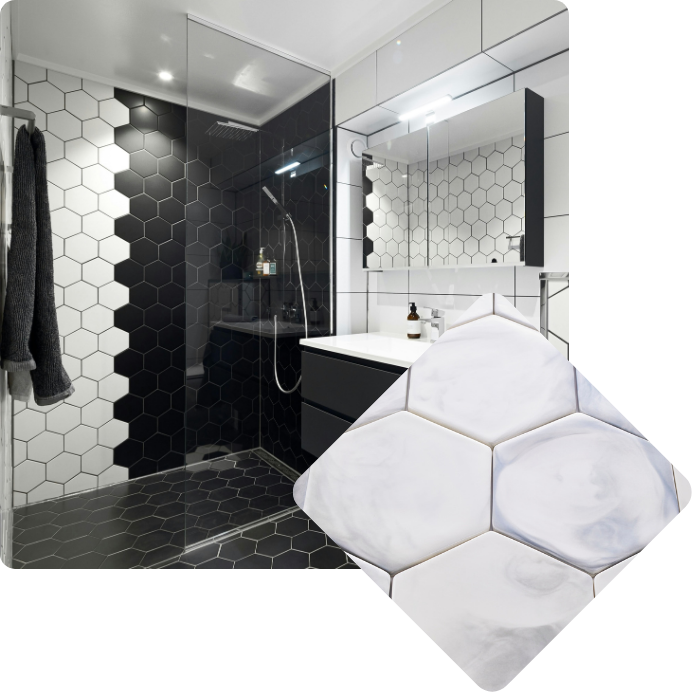 Tegeltype, formaat, dikte, decorative, 