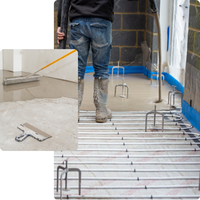 Chape, coulage, égalisation, sols, rénovation, irrégularité