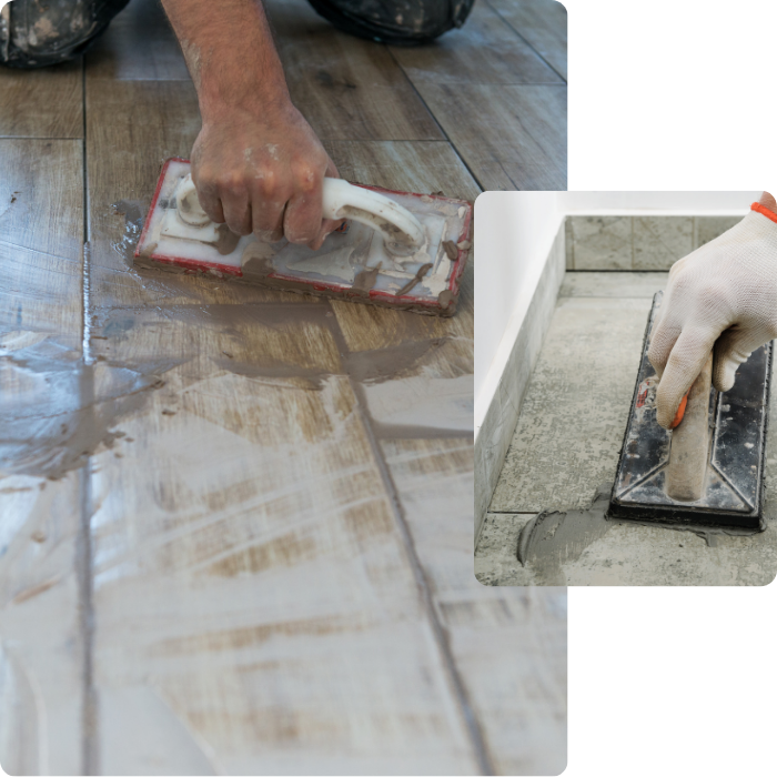 Carrelage, carreler, joint, revêtements de sols, carreau, sols, murs, intérieur, extérieur