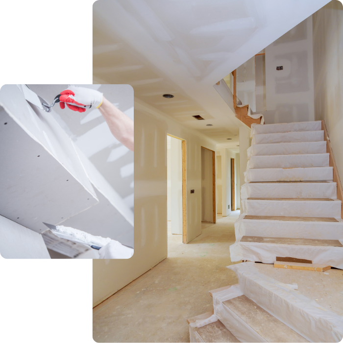 Gyproc, plaque de plâtre, placo, aménagement intérieur, rénovation, intérieure