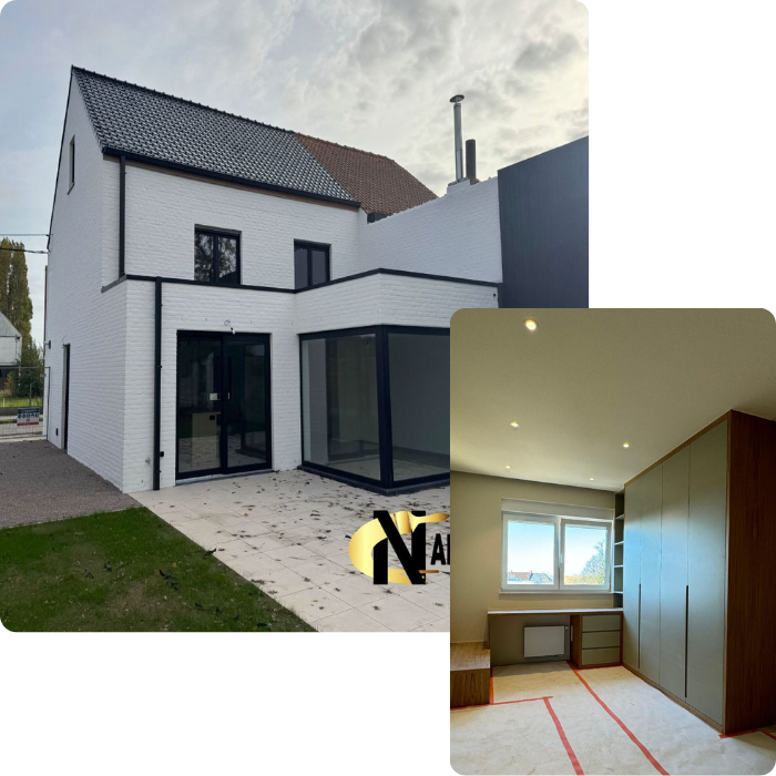 gevelwerkzaamheden, pleisterwerk, gevelrenovatie, isolatie, meubilair, meubels, 
                  fabricage, ontwerp van meubels, kasten, bureaus