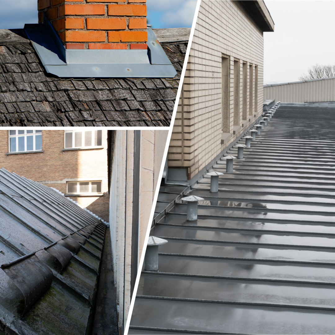 zinc, ardoise, tuile, matériau métallique, rénovation de toiture