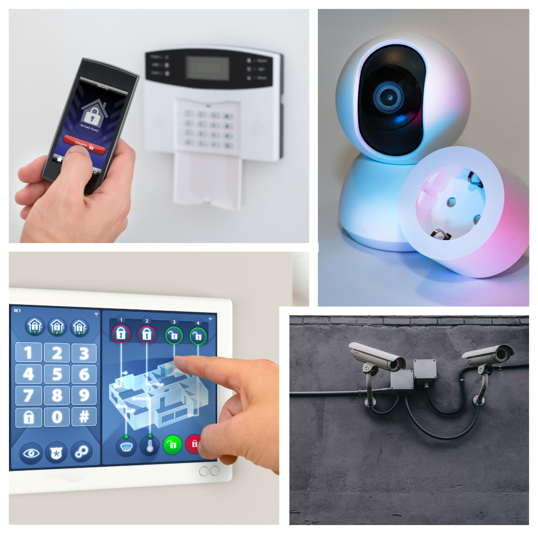 Système de sécurité, caméras, parlophone, capteurs intelligents