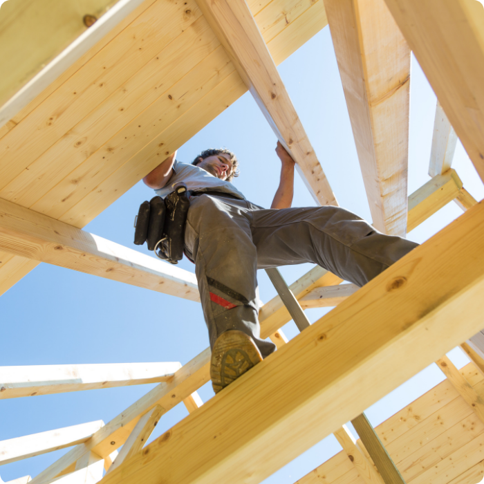 Montage, modification, réfection, charpente, rnéovation, réparation