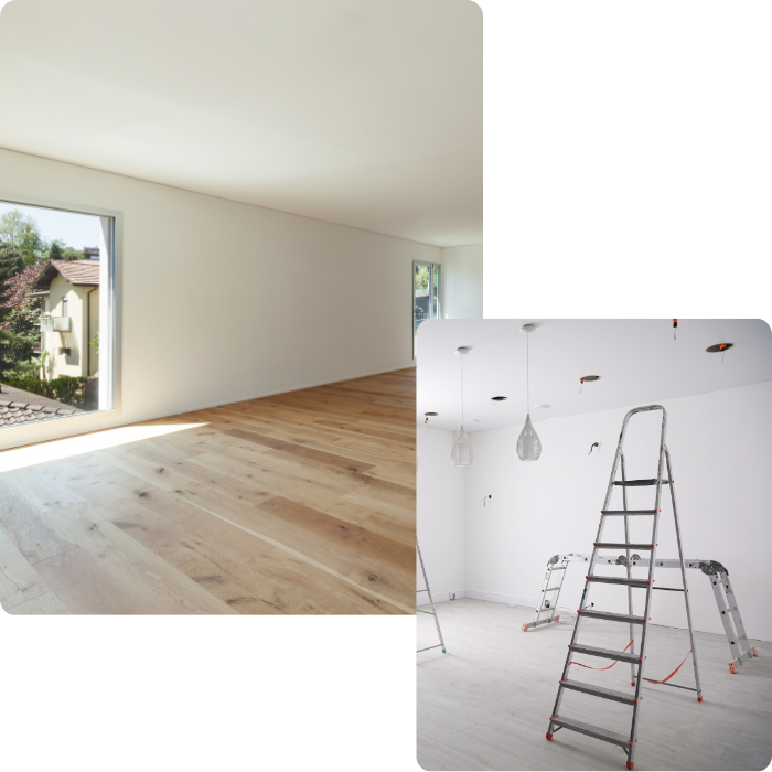 Plafonnage, enduit, murs, configuration, travaux intérieurs, rénovation, sols, plafonds, murs