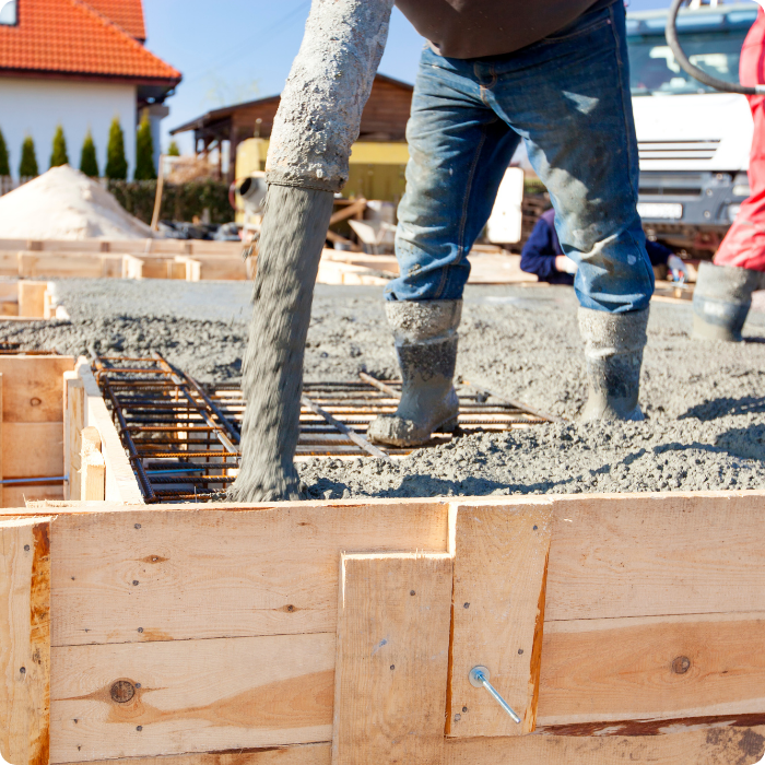 bétonnage, dalle, fondation, maçonnerie, coffrage, ferraillage, annexe, extension