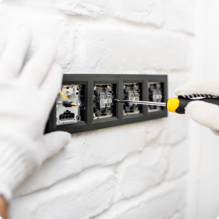 Prises, intruupteurs, contrôle d'accès, visiophone, sécurité