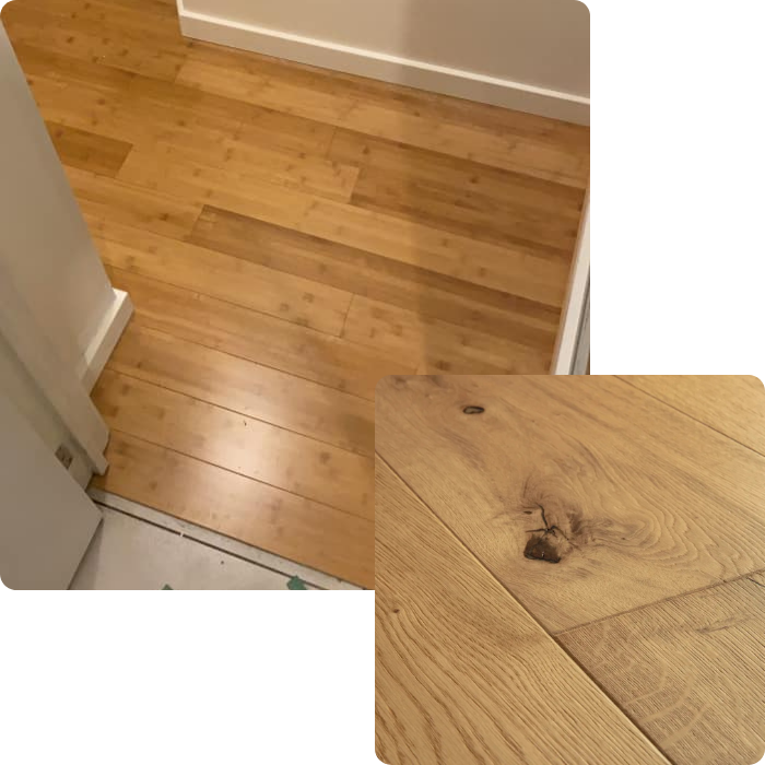 Pose de parquet, parquet, massif, semi massif, quick step, plinthes, stratifié,