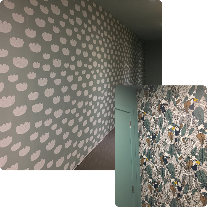 Travaux de peinture, peintre, peinture, couleur, rénovation, papier peint, tapisserie, murs