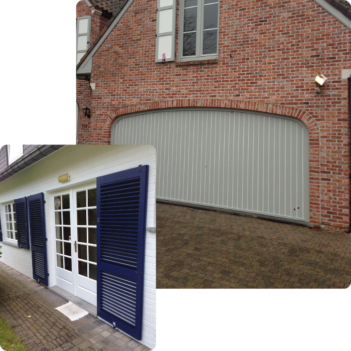 Peinture extérieure, volet, boiserie, menuiserie extérieure, rénovation peinture, châssis, fenêtres