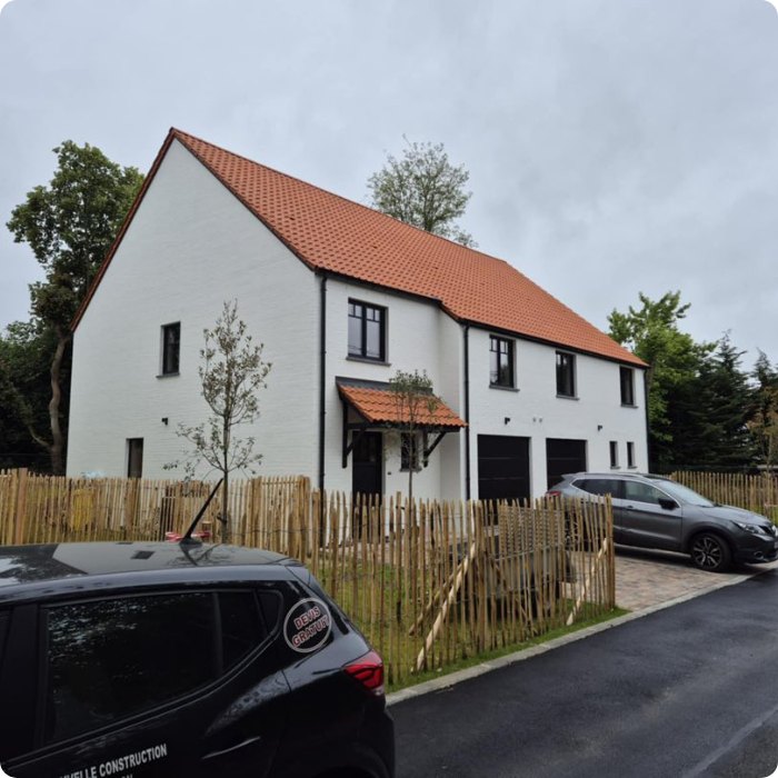 Façade, construciton bois, aménagement extérieur, terrassement, nivellement, terrain