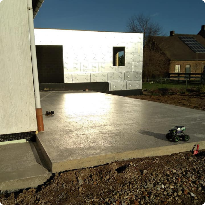 Coffrage, béton, btonnage, maçon, sol, dallage de sol, dalle, ferraillage, solidité