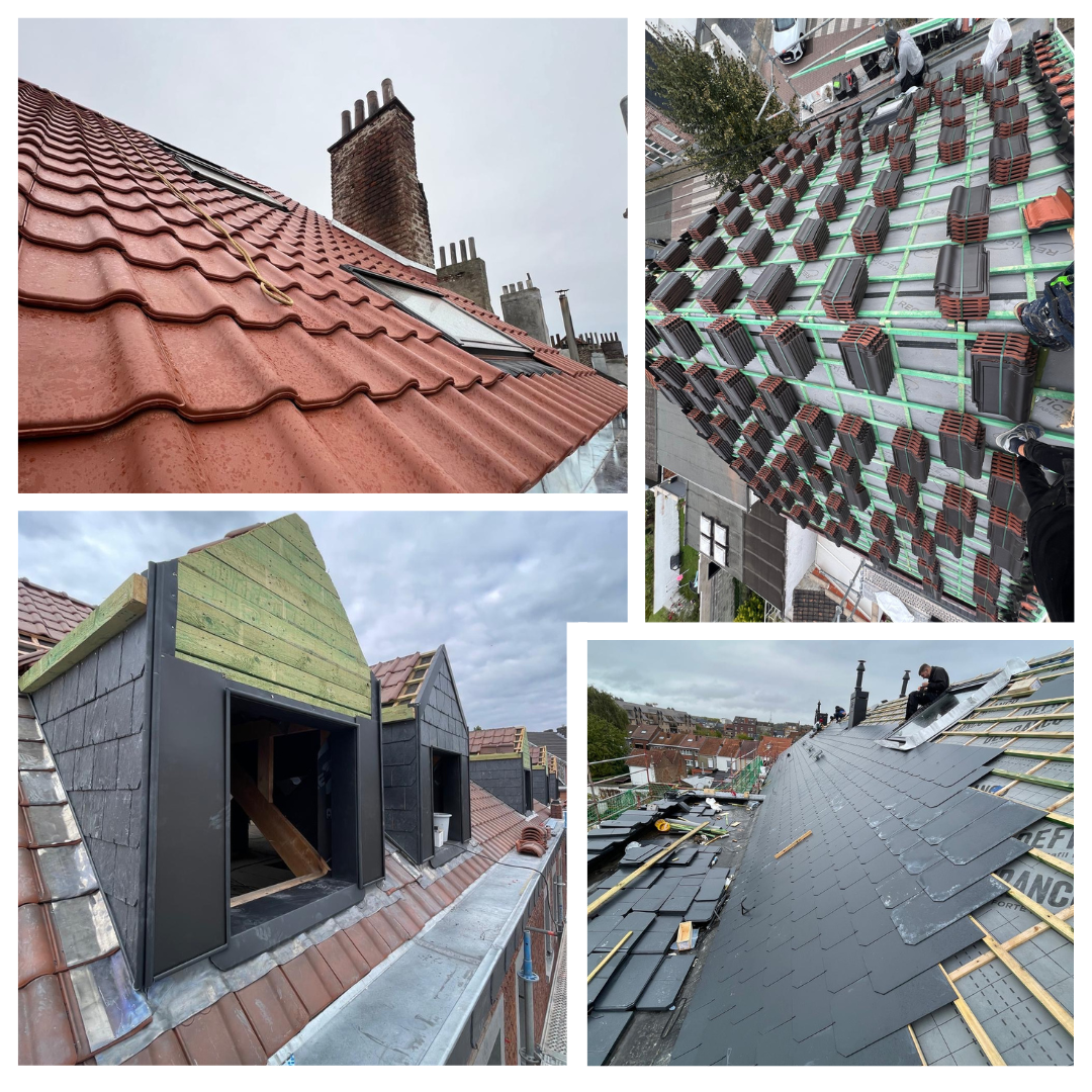 Travaux de couverture, Ardoises, Tuiles, Naturelles ou artificielles