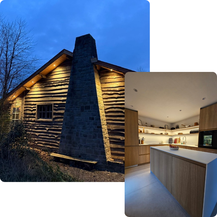 éclairage intérieur, jardin, cuisine, bureau, cave, magasins, restaurants ,bar, commerces, 
                  chauffage, radiateurs électriques, radiateurs