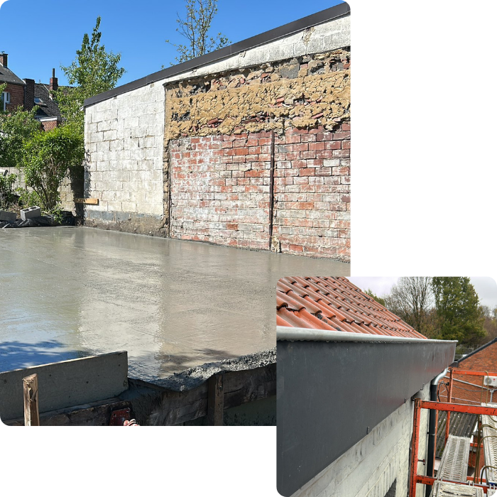 aménagement extétrieur, dalle, béton, sol, terrain, terrassement, nivellement