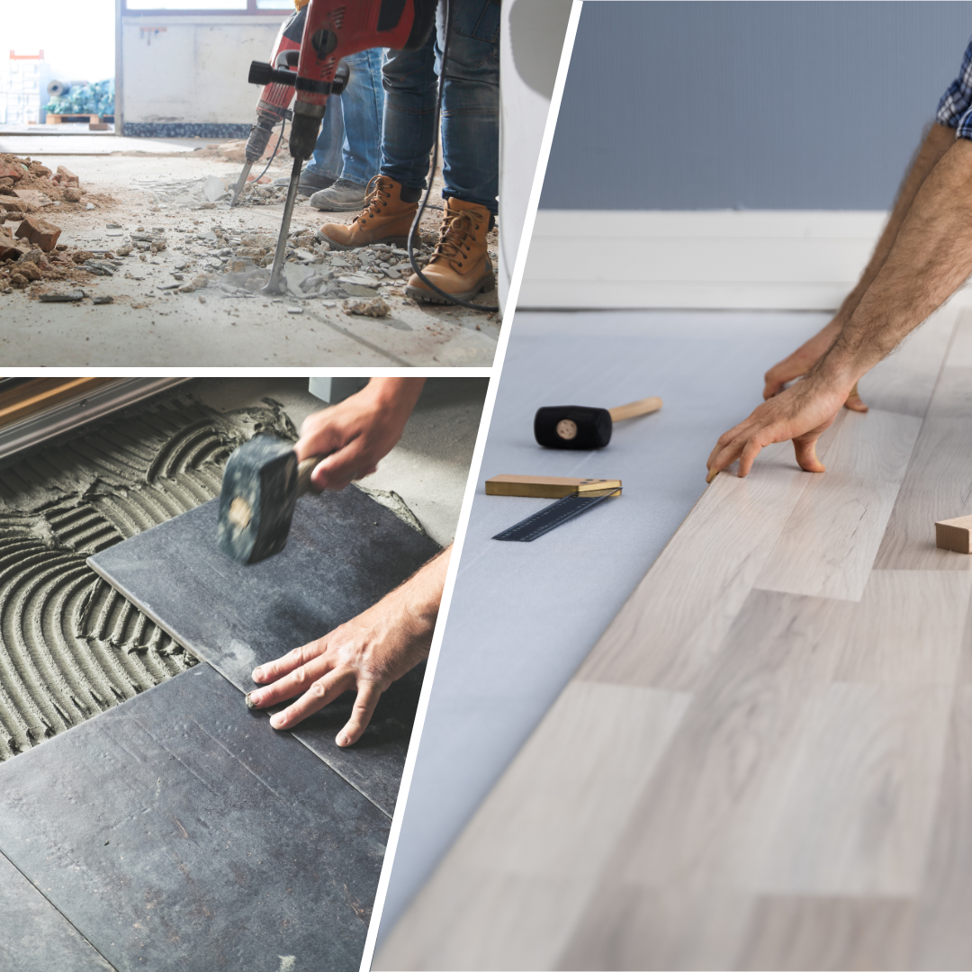 chape, sols, carrelage, parquet