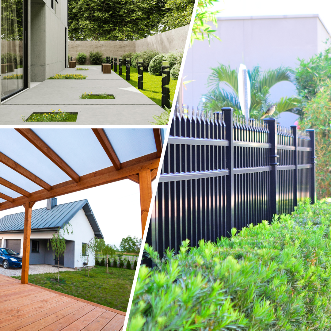 véranda, terrasse, trottoir, zone de passage