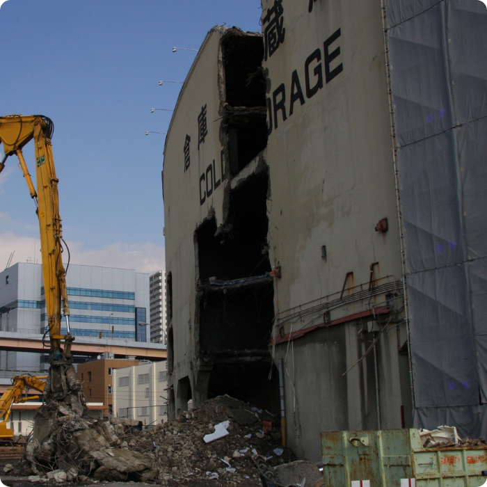 Démolition, démolir reconstruire, curage, bâtiment, immeuble, transformation