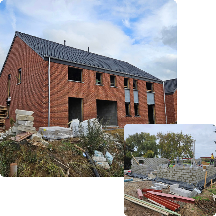 extension, annexe, toit, agrandissement, murs, sols, dallage, ouvrages en béton