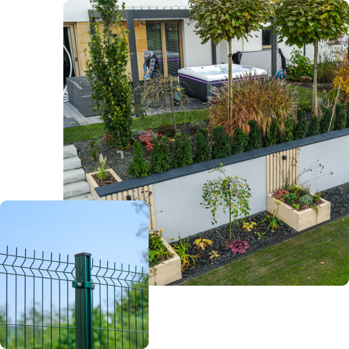 Aménagement, jardin, dalle, terrasse, béton, pavage, sols, travaux, extérieur