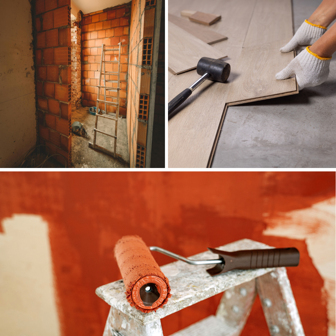 pavage, parquet, parquet semi-massif, revêtement, peinture