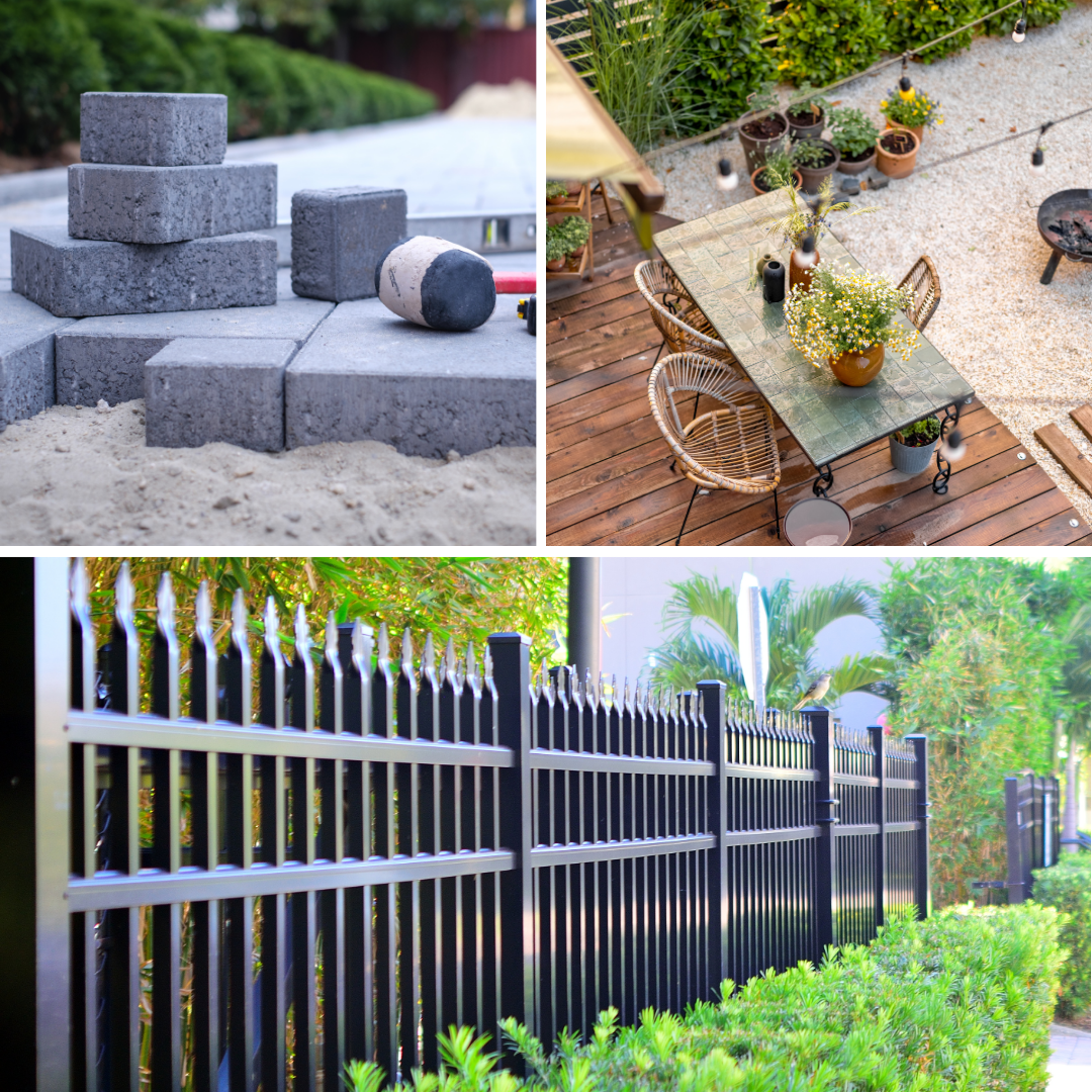 allées, abords, aménagements, terrasses en bois