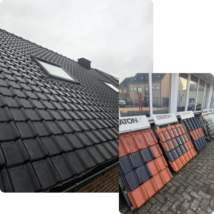 nieuw dak, kroonlijsten en dakgoten, velux, zolderrenovatie, schoorsteen