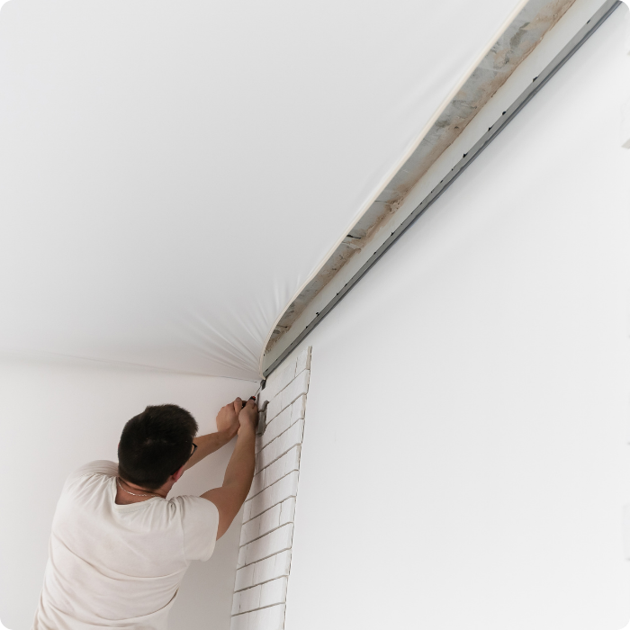 gyproc plafond, structure bois, structure métallique, plafonnage, finition intérieure