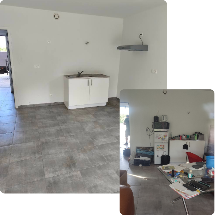 Démanagement, transport, camion, carton, chargement, meubles, objets, revente