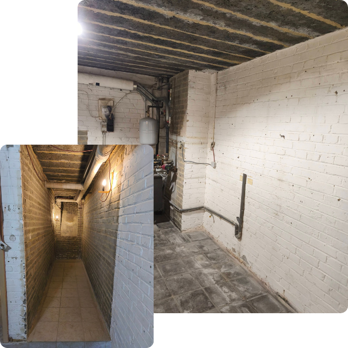 nettoyage, débarras, chamber, maison, évacuation, triage