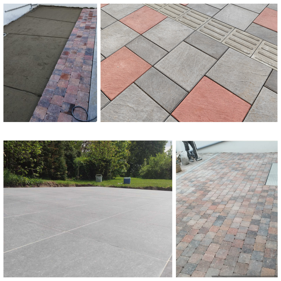 pavage extérieur, dallage extérieur, klinkers