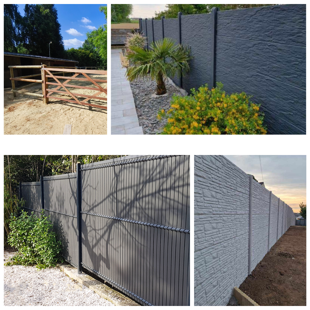 palissades, clôtures, aménagement extérieur, séparations extérieures