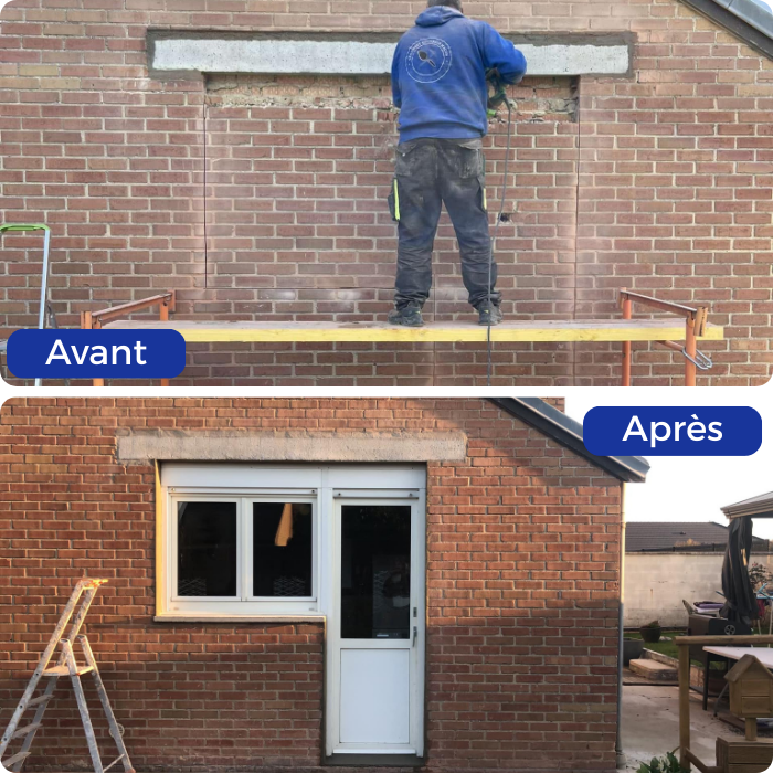 Ouverture, modifications, murs porteurs, menuiserie, fenêtres, portes