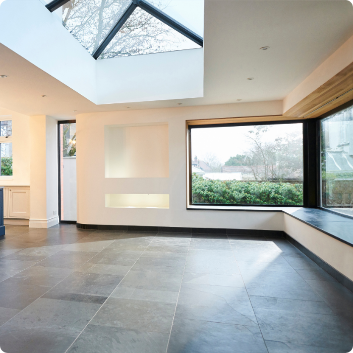 carrelage, agrandissement, extension, construction, maison, habitation, travaux