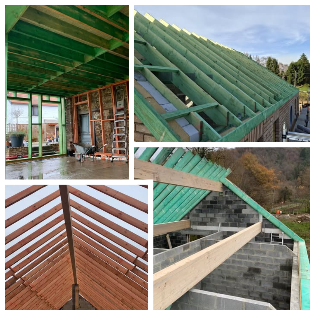 charpente, isolation, couverture, finitions