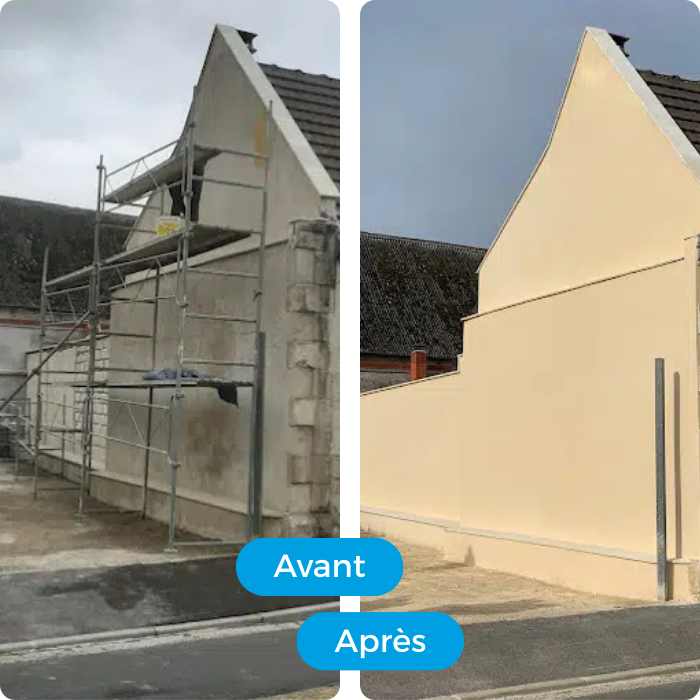 façade, murs, pignon, crépi, nettoyage, décapage, sablage, revêtement de façade