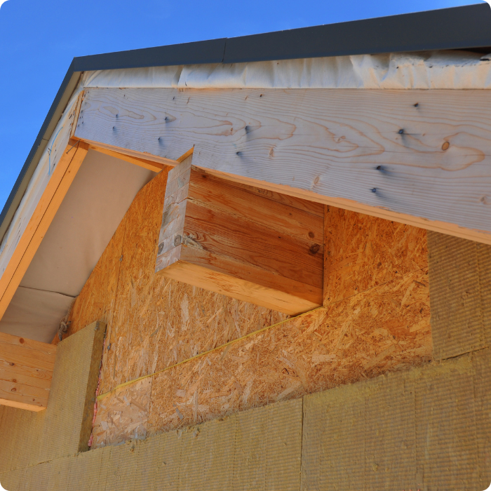 Isolation extérieure, toiture, façade, murs extérieurs, sarking