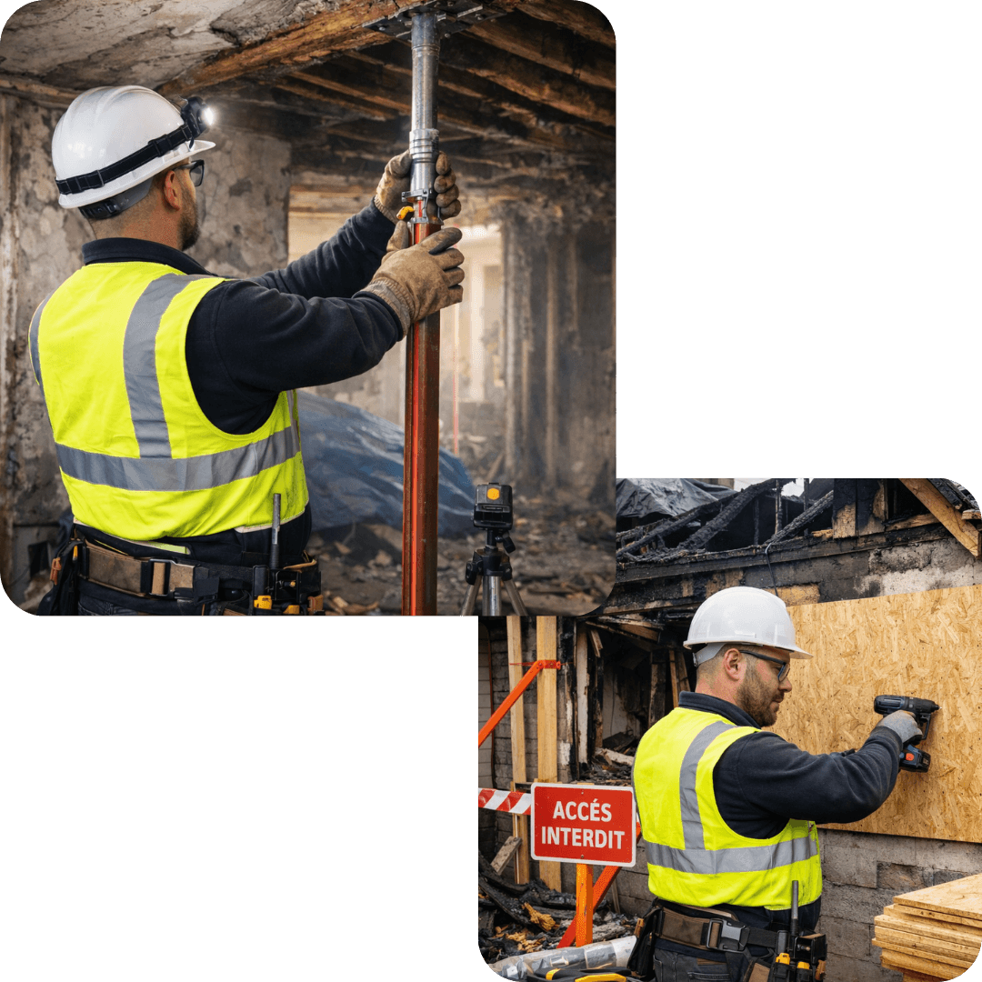 Rénovation intérieure - Rénovation de salle de bain - Plomberie générale - Dépannage plomberie urgence - Montage de cuisine - Pose de parquet - Placement de châssis - Cloisons et gyproc - Petits travaux de toiture - Sécurisation après incendie