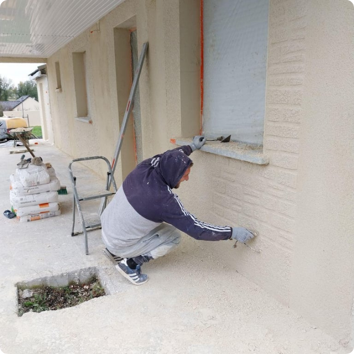 Ravalement, peinture, crépi, nouvelle façade, pignon, décapage, murs extérieurs