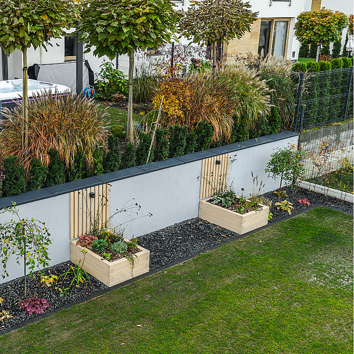 Murs, murets, soutènement, terre, plantations, conception, espaces verts, clôtures, terrasse