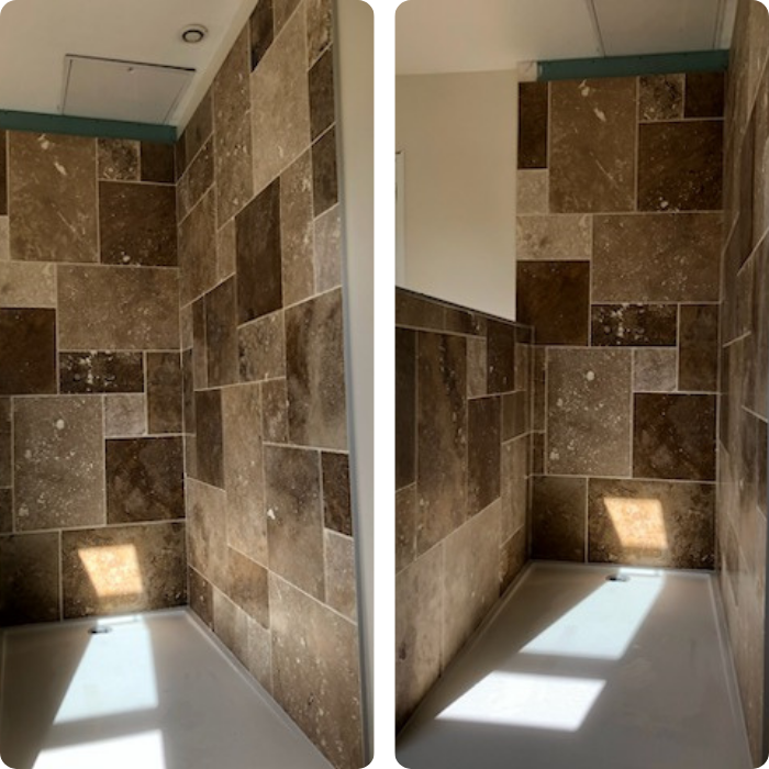 Carrelage mural, douche, salle de bain, cuisine, pose de revêtements