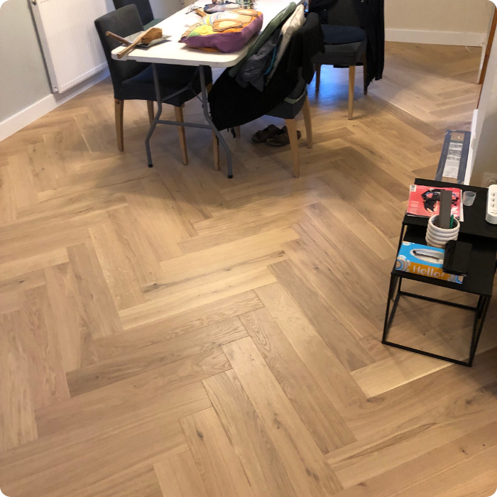 Pose, parquet, flottant, collé, stratifié, lamelle, bois, sols en bois, plancher, revêtements de sols