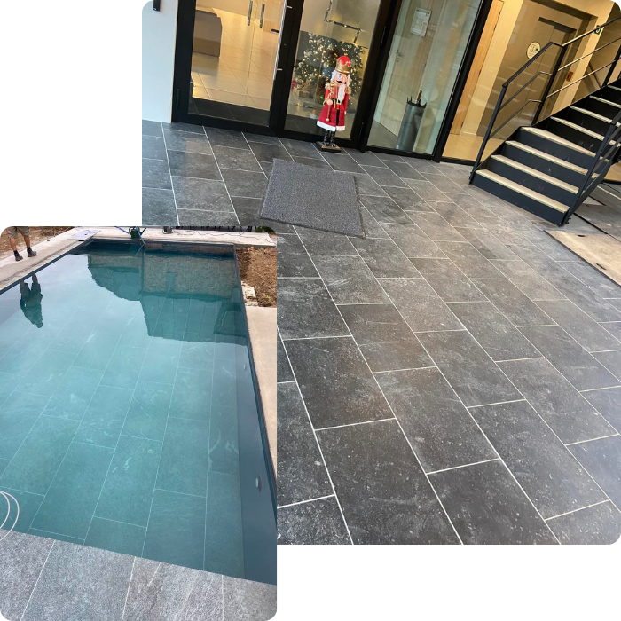 tegels, tegelwerk, tegelzetter,  parket, zwembad, mozaïek, buitentegels, 
                      dekvloer, vloeren, vloerwerk