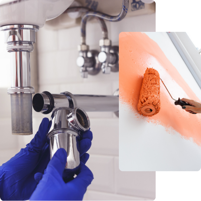 leidingen, elektrische installaties, kleine klusjes, doe-het-zelf, schilderwerk, schilderwerkzaamheden